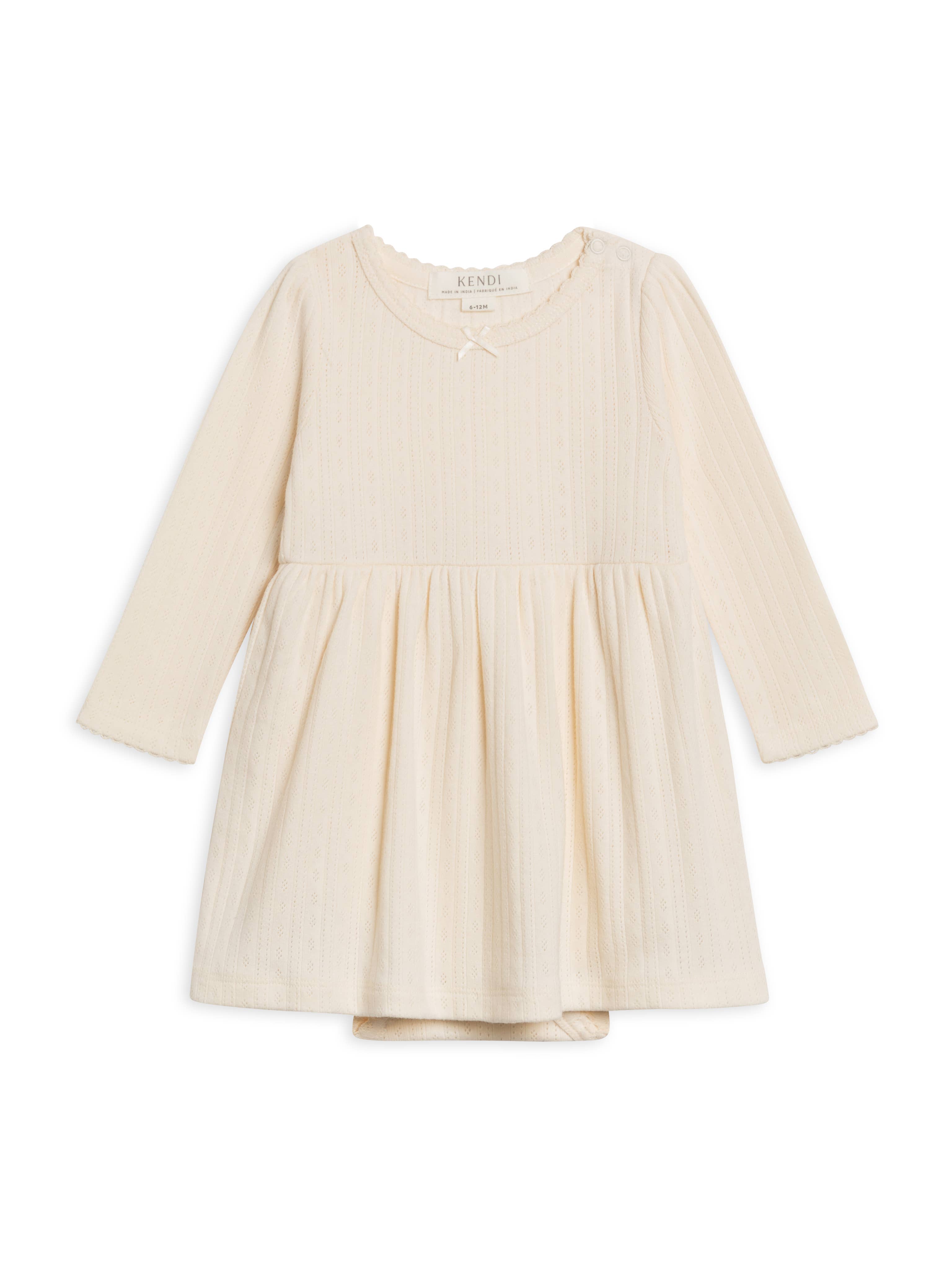 Image of Colored Organics - Willa Pointelle Bodysuit Dress